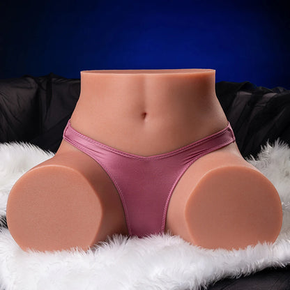 Man Masturbating Half Body Ass 10KG Realistic Insert Style Hip Mold Adult Product Toys Woman's Buttocks Double Channels