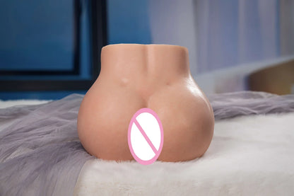 Man Masturbating Half Body Ass 10KG Realistic Insert Style Hip Mold Adult Product Toys Woman's Buttocks Double Channels