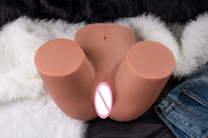 Man Masturbating Half Body Ass 10KG Realistic Insert Style Hip Mold Adult Product Toys Woman's Buttocks Double Channels